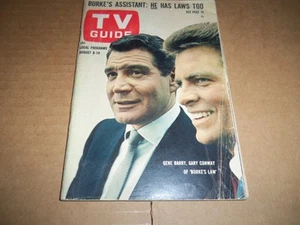 Aug 8-14, 1964 TV Guide Magazine - Burke's Law Cover Gene Barry LOOK! - Bild 1 von 3