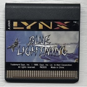 Atari Lynx Blue Lightning Cartridge Only Tested Working