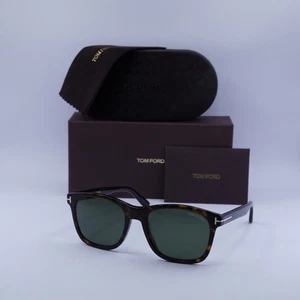Nuevas gafas de sol Tom Ford FT0595 52N brillantes oscuras habana/verde 55-19-145 - Imagen 1 de 6