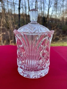 Tarro de caramelos de barril de galletas de cristal con tapa en perfecto estado - Imagen 1 de 11