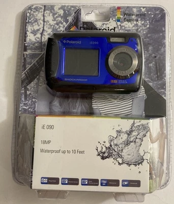 Polaroid iE 090 18MP Shock & Waterproof Blue Dual Screen Digital Camera Sealed - Image 1 of 4