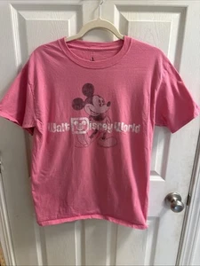 Maglietta Walt Disney World Hanes Topolino Rosso Piccola Donna - Foto 1 di 8