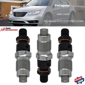 3X Inyector de combustible H1600-53000 16001-53002 16001-53000 para motor Kubota D722 NUEVO - Imagen 1 de 7
