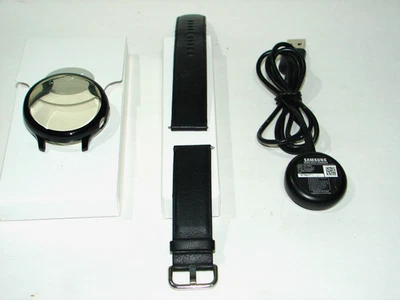 Samsung Galaxy Watch Active 2 44 mm pulseira de couro, carregador USB, para-choque FRETE GRÁTIS - Imagem 1 de 4