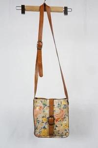 Patricia Nash Venezia Floral Leather Crossbody Saddle Messen Bag Purse - Picture 1 of 12