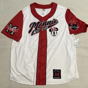 Disney 2025 Minnie Mouse Baseball Trikot Größe 3XL, weiß und rot - Bild 1 von 4