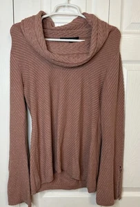 Maglione scintillante collo cappuccio malva Medium M White House Black Market - Foto 1 di 6