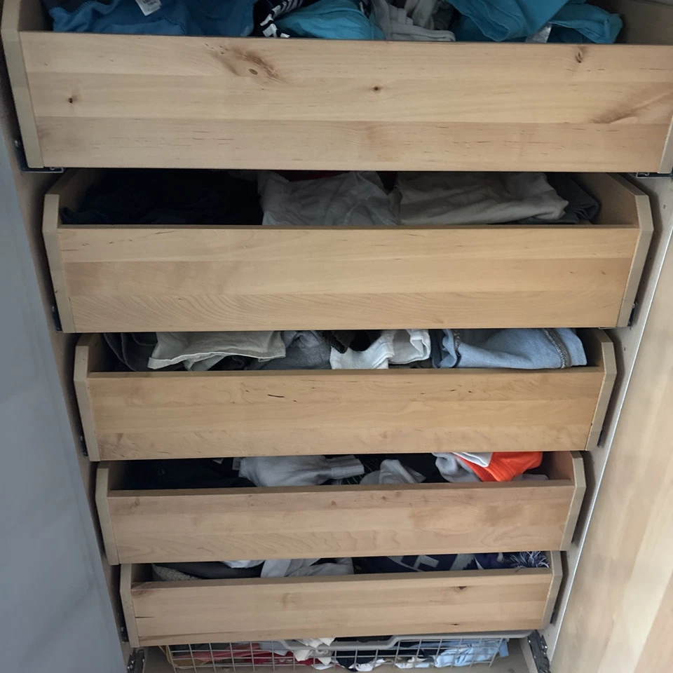 Ikea Schublade Für 75 CM PAX Kleiderschrank mit Alle Schrauben und Schienen  - Bild 1 von 1