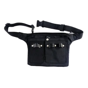 Canvas Salon Hairdressing Tools Waist Belt Bag Scissors Shears Comb Organizer - Picture 1 of 6