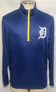 Detroit Tigers Michigan Wolverines 1/4 Zip Pullover Shirt/Übergangsjacke Gr. L gebraucht - Bild 1 von 11