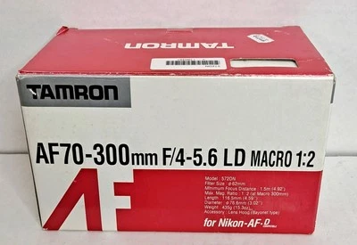 Tamron AF 75-300mm F/4-5.6 LD Macro 1:3.9 Lens for Nikon-AF-D  - Image 1 of 4
