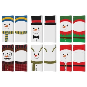 HEAD CASE DESIGNS MR. SNOWMAN LEATHER BOOK WALLET CASE COVER FOR AMAZON FIRE - Picture 1 of 12