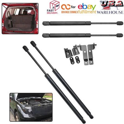 2 pairs Front Hoods Rear Trunk Liftgate Gas Struts For Nissan Frontier 2004-2018 - Image 1 of 4