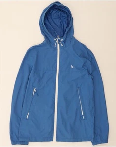 JACK WILLS Mens Hooded Rain Jacket UK 36 Small Blue Nylon AK19 - Picture 1 of 4