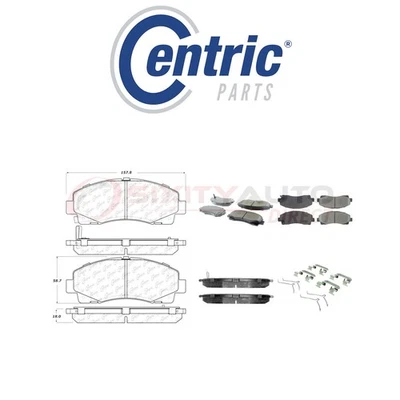 Centric Posi Quiet Ceramic Brake Pads w Shims for 2012-2014 Honda Ridgeline lt Foto 1 de 4