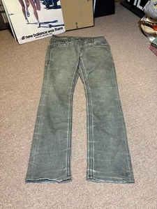 Jeans Rock Revival uomo 34x34 nero abbronzante gamba dritta sottratta - Foto 1 di 19