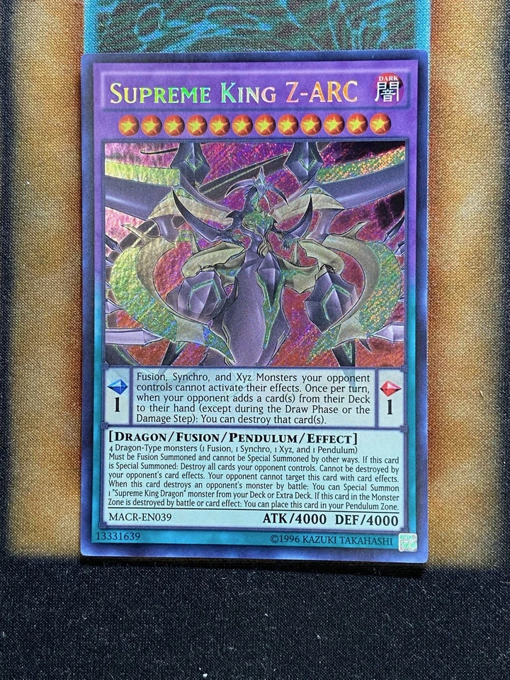 Yugioh Supreme King Z-ARC MACR-EN039 Secret Rare NM - Image 1 of 1