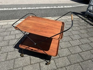Barwagen Servierwagen Teewagen Silva Jie Gantofta ? Schweden 60er Vintage - Bild 1 von 17