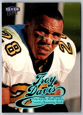 1999 Ultra Troy Davis #131 New Orleans Saints Football Card - Image 1 of 2