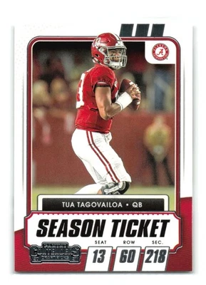 Tua Tagovailoa - 2021 Panini Contenders Draft Picks #25 - Alabama Crimson Tide - Image 1 of 2