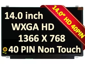 New 14 LED LCD Screen Display Panel Replacement for Lenovo IdeaPad S400 S405 - Picture 1 of 10