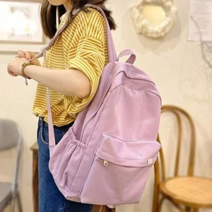 Bolso Universitario Algodón Estudiante Mujeres Mochilas Niña Bolso Escolar Damas Mochila - Imagen 1 de 31