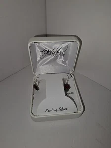 Garnet Earrings For Sensitive Ears - Picture 1 of 4
