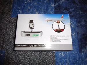 Balanza de equipaje digital LCD electrónica de bolsillo colgante 110 libras 50 kg portátil - Imagen 1 de 4