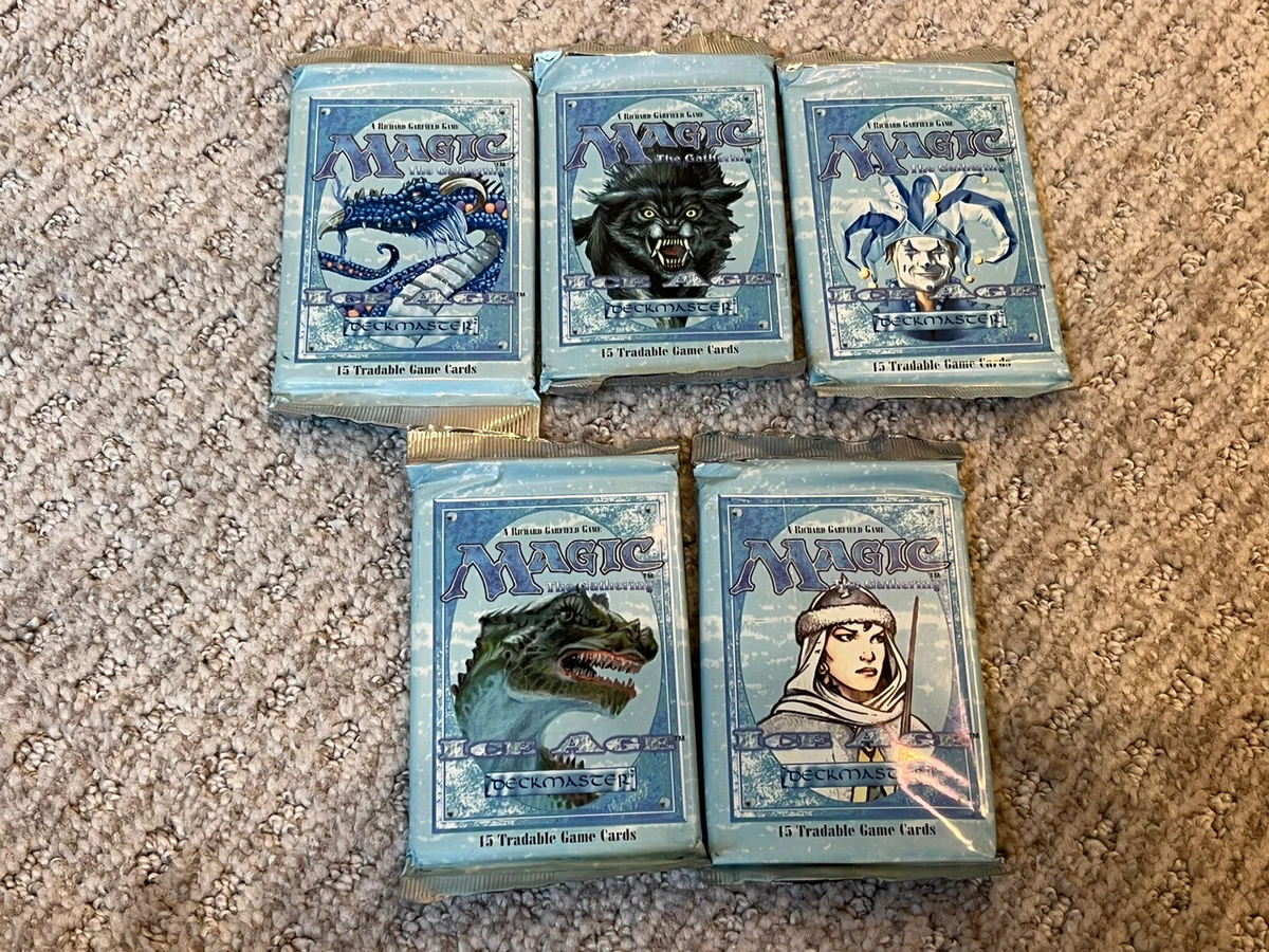 アイスエイジ　ICEAGE　MTG 未開封　ブースターパック５個セット② アイスエイジ ICEAGE MTG 未開封 ブースターパック5個セット② アイス