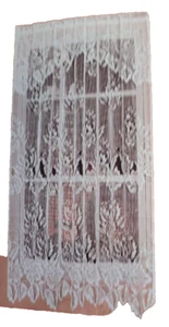 New in Package Hallie White Net Curtain Integral Valance 60 x 63'' 152cm x 160cm - Picture 1 of 8