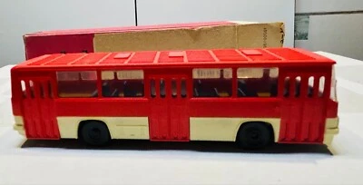 Mini Car Ikarus 260 Nahverkehr Bus,  weiß und rot - H0 1:87 in der OVP - Bild 1 von 3