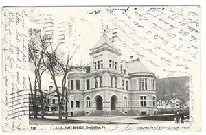 Montpelier Postcard VT US Post Office 1907 Antique - Picture 1 of 2