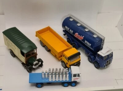  Corgi ERF Bass , SIKU  Mercedes , LLEDO Albion & Thornycroft Van Peek Frean's  - Image 1 of 4
