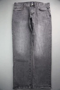 Pantalones de mezclilla para hombre 2017 Gap ajustados rectos negros talla 36x30 - Imagen 1 de 10