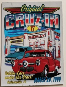 1999 17. Original Cruz-In Car Show Metall Armaturenbrett Plakette Talkin Autos unter Sternen FL - Bild 1 von 2