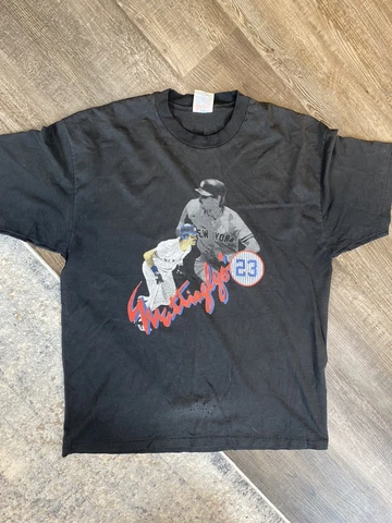 Don Mattingly New York Yankees Vintage 90s Single Stich T-Shirt XL Cover