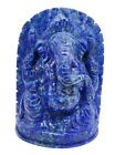 Lapis Lazuli Stone Ganesha Statue Elephant God natural Gemstone Ganpati
