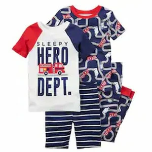 Carter's Boy's Sleepy Hero Dept. 4-Piece Cotton Pajama Set, Size 5 - Picture 1 of 2