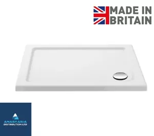 Rectangular Stone Resin Shower Tray Modern Design Low Profile 45mm - Picture 1 of 4