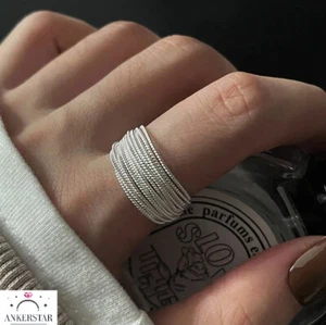 Damen Ring Echt in 925 Sterlingsilber Ring Flügel Engel Dame Symbol Verstellbar