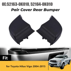 1Pair Rear Bumper Corner Caps Trim For Toyota Hilux Vigo 2004-2015 52163-0K010 - Picture 1 of 7