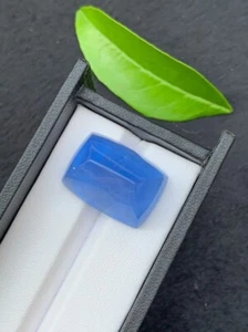 35 CT Aquamarine Sugar Loaf Cabochon Santa Maria Blue Natural Gemstone Brazil - Picture 1 of 4