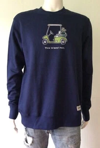 NEW LIFE IS GOOD Long Sleeve Golf Cart This Is How I Roll Sweatshirt (Size M) - Picture 1 of 12