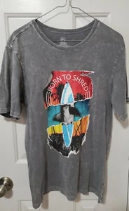 Boy's Wonder Nation Born to Shred Surf Paradise Gray T-Shirt Youth Size XXL (18) - Picture 1 of 9