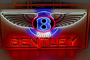 Large 3' x 6' British Automotive Neon Sign 