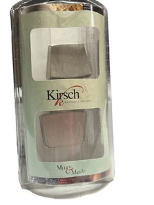 NUEVO Kirsch Níquel Cepillado Cuadrado 1 3/8" Acabados de Poste 1 Par - Imagen 1 de 12