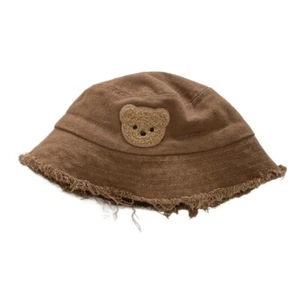 Kids Sun Hat with Vintage Charms Wide Brim Cap Perfect for Outings Sunny Days - Picture 1 of 13