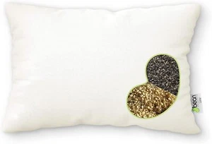 Almohada de cama de algodón natural - Almohada japonesa suave con relleno orgánico, hecha en EE. UU. - Imagen 1 de 10