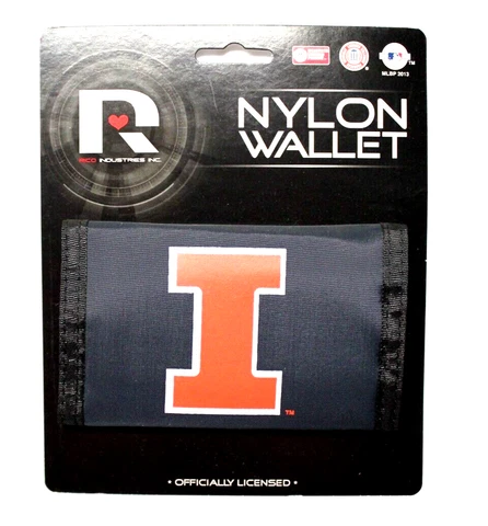 NCAA Rico Industries Nylon Trifold Wallet University of Illinois Cover