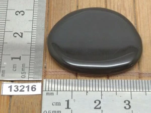 OBSIDIENNE NOIRE pierre plate - Qualité superieure - lithotherapie reiki galet - Imagen 1 de 2